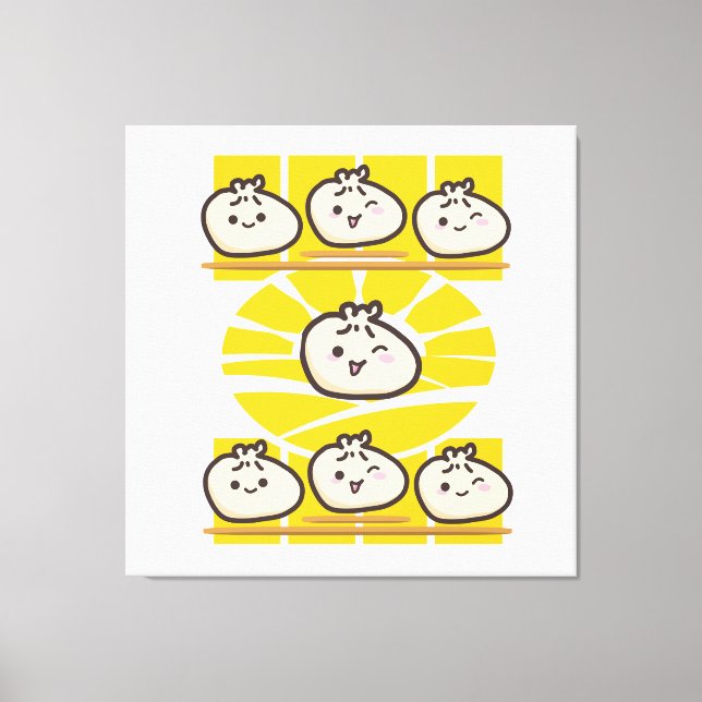 sonnige dim sum knödel  canvas print (Front)