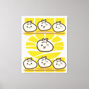 sonnige dim sum knödel  canvas print