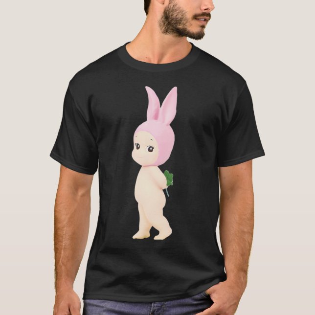 Sonny Angel Bunny Holding A T-Shirt (Front)