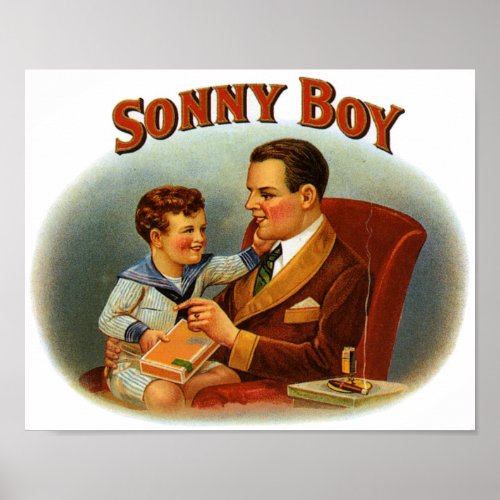 Sonny Boy Cigar Label Poster