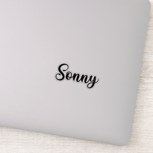 Sonny Name - Handwritten Calligraphy Sticker (Detail)