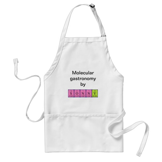 Sonny periodic table name apron (Front)