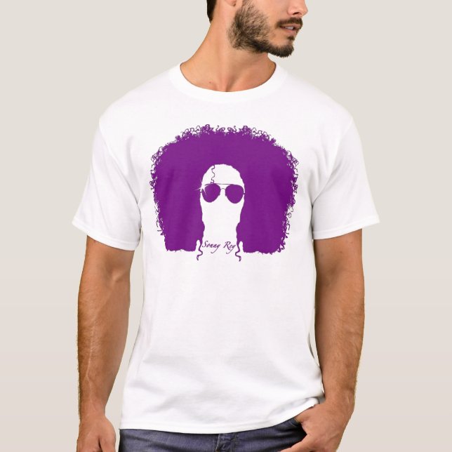 Sonny Rey White/Purple Silhouette Tee (Front)