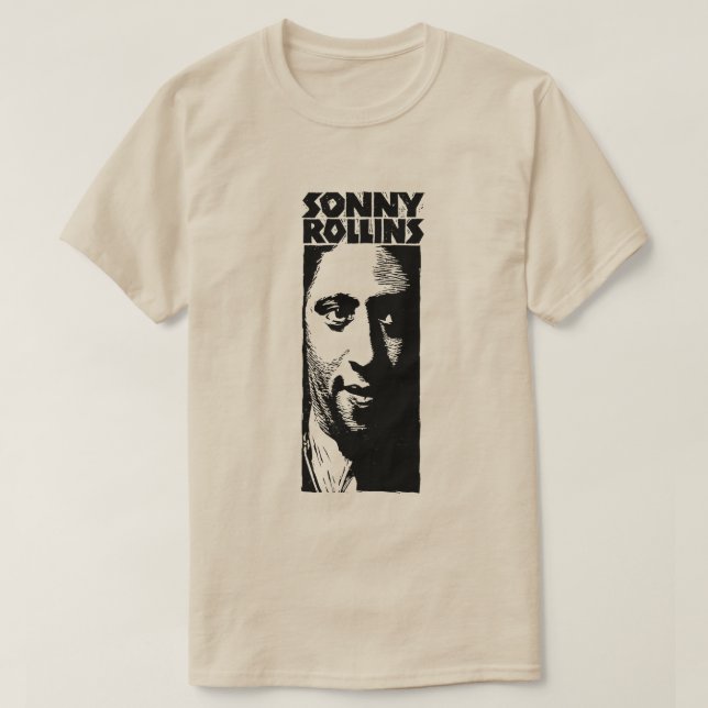 Sonny Rollins Illustrated Print  T-Shirt (Design Front)