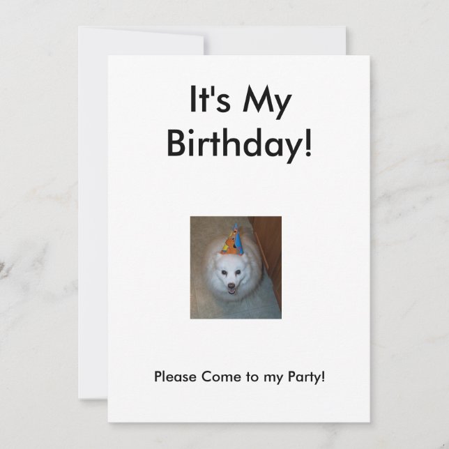 Sonny's Birthday Invitation (Front)