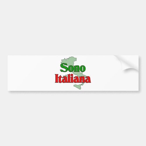 Sono Italiana Bumper Sticker