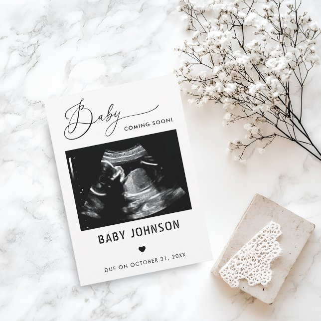 Sonogram Baby Coming Soon Pregnancy Announcement (Creator Uploaded)