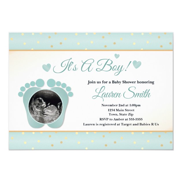 sonogram baby shower invitations