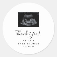 Sonogram Baby Shower Stickers