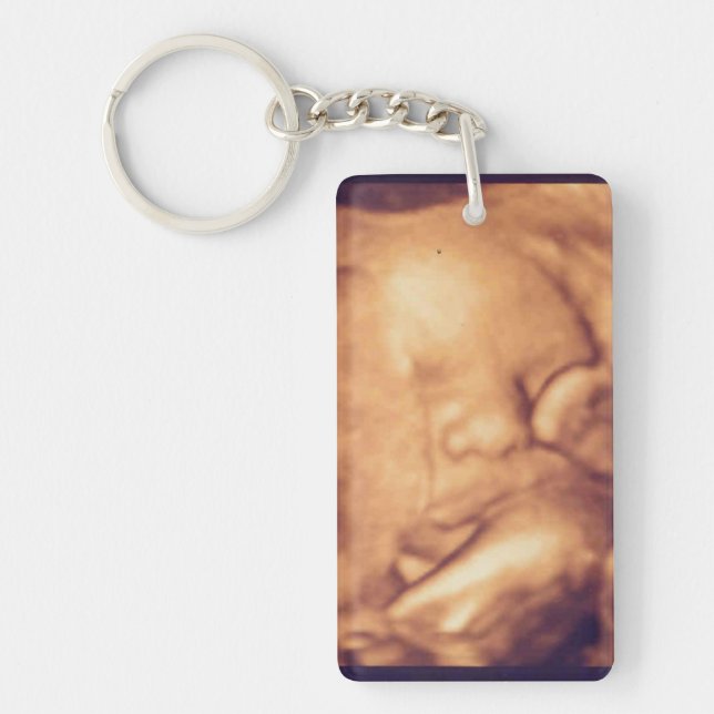 Sonogram New Daddy Keychain (Front)