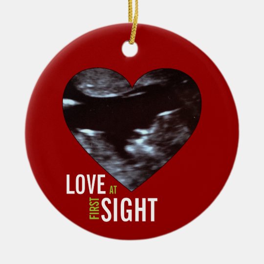 Sonogram Ornament Love at First Sight