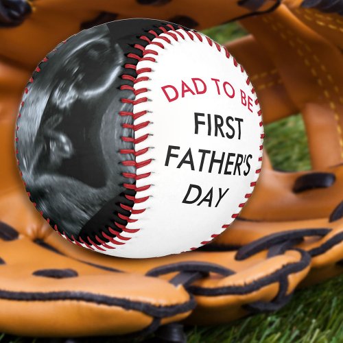 Sonogram Photo Dad to Be First Fathers Day Baseball
