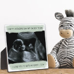 Sonogram Photo Daddy to Be I love you Already Plaque<br><div class="desc">Upload your sonogram picture and create your own custom photo plaque for the daddy to be. The wording is fully editable and reads "Happy Father's Day My Daddy to Be - I Love You to Bits Already | [year]". The photo template is set up ready for you to add your...</div>