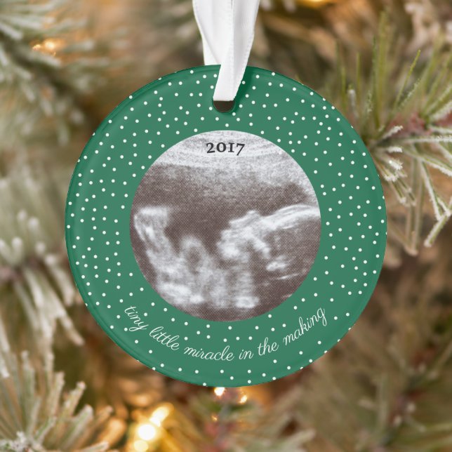 Ultrasound Ornament Frame Pearhead Special Delivery Sonogram