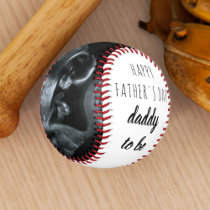 Sonogram Pregnancy Photo Daddy to Be Baseball