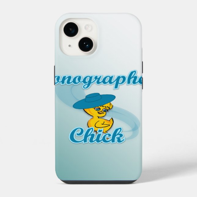 Sonographer Chick #3 Iphone Case (Back)