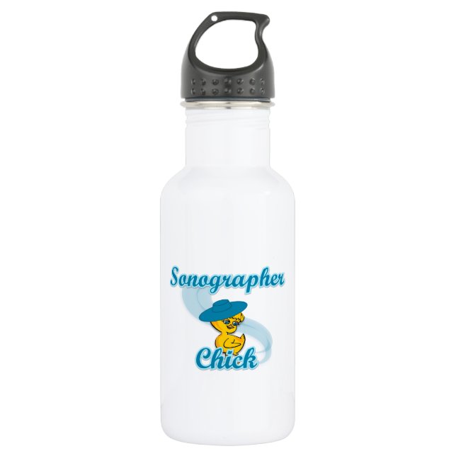 Sonographer Chick #3 Water Bottle (Front)