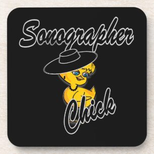 Sonographer Chick #4 Drink Coaster