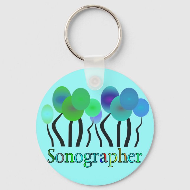 Sonographer Gifts Keychain (Front)