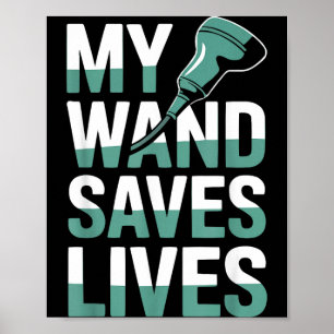 Sonographer medical ultrasound radiology poster
