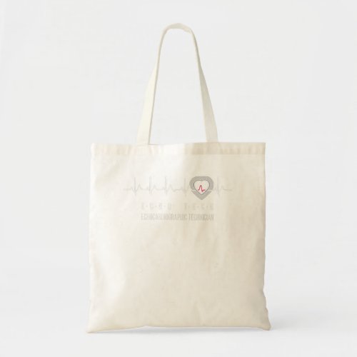 Sonographer  RDCS Cardiac Echo Tech Heartbeat Gift Tote Bag