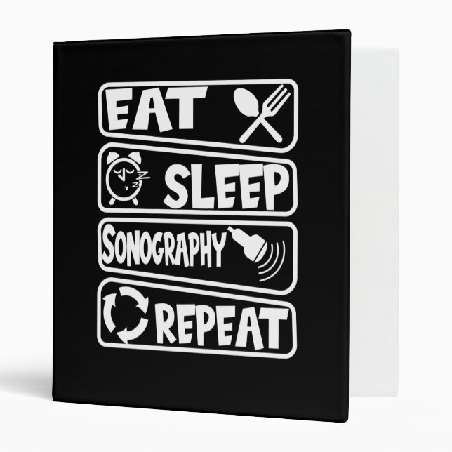 Sonographer Sonography 3 Ring Binder (Front/Inside)