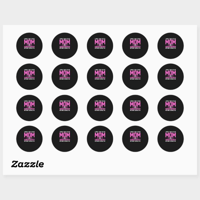 Sonographer Sonography Mom Classic Round Sticker (Sheet)