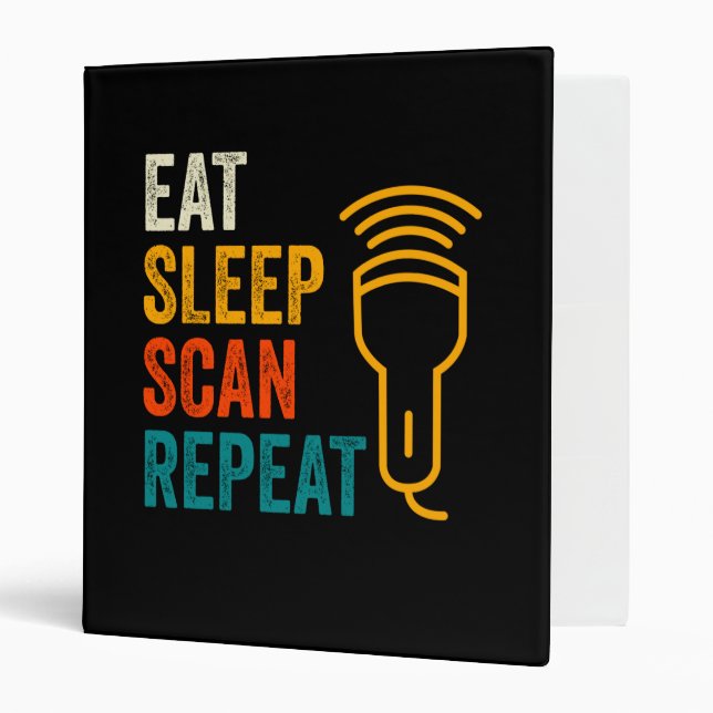 Sonographer Sonography Scan 3 Ring Binder (Front/Inside)
