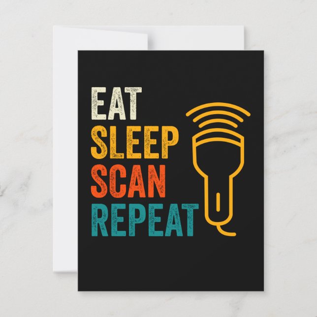 Sonographer Sonography Scan Note Card (Front)