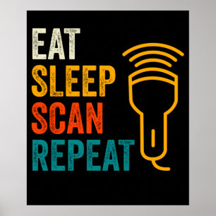Sonographer Sonography Scan Poster