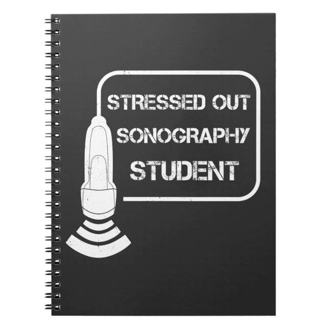Sonographer Ultrasound Technician Gift Idea Notebook (Front)