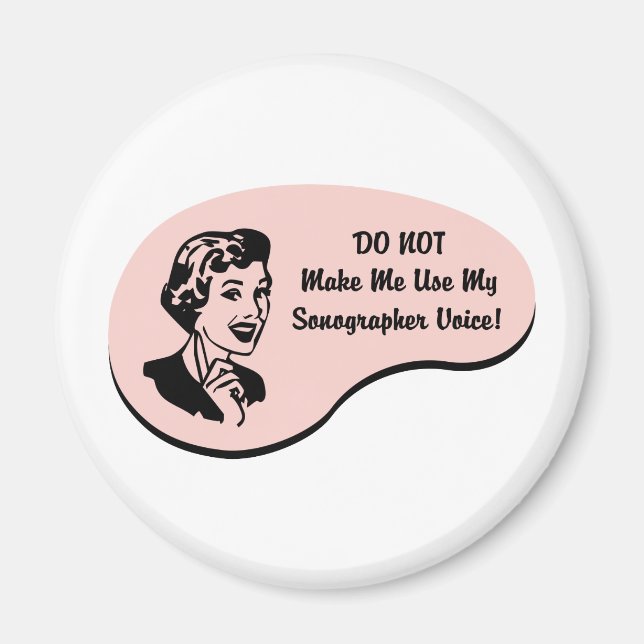 Sonographer Voice Magnet (Front)
