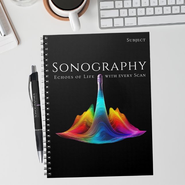Sonography-Colorful Ultrasound Waves Notebook (Sonography-Colorful Ultrasound Waves Notebook)
