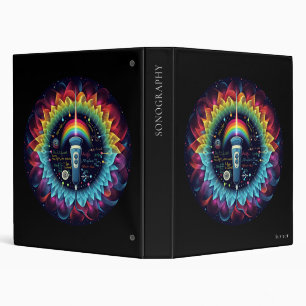Sonography-Colorful Ultrasound Waves-Physics 3 Ring Binder