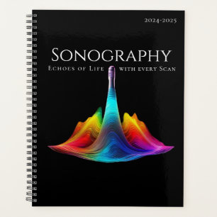 Sonography-Colorful Ultrasound Waves Planner