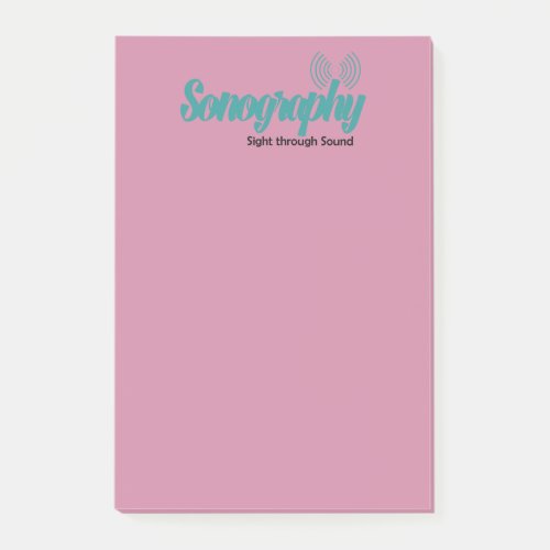 Sonography Post_it Notes 4 x 6