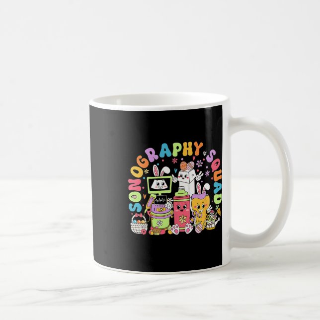 Sonography Squad Easter Ultrasound Tech Easter Son Coffee Mug (Right)