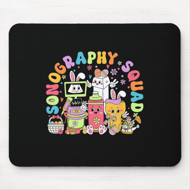 Sonography Squad Easter Ultrasound Tech Easter Son Mouse Pad (Front)