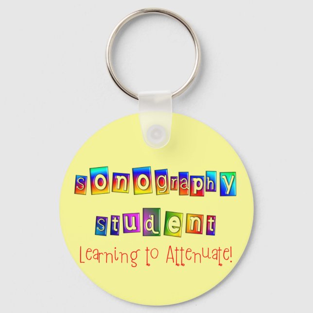 Sonography Student Gifts Keychain (Front)