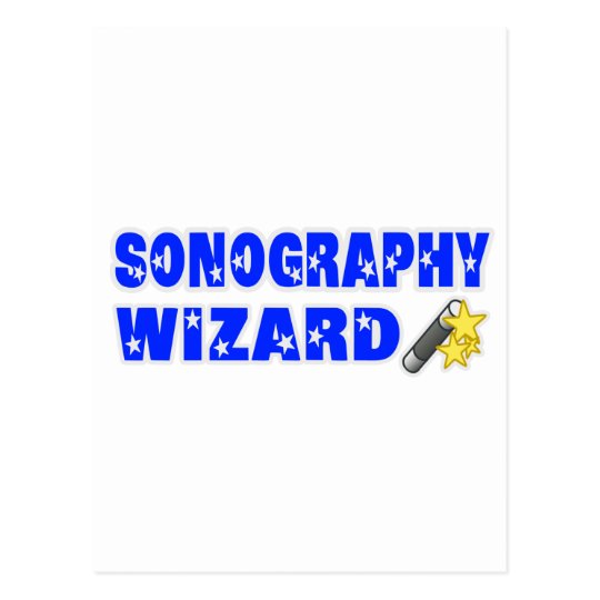 Sonography Wizard Postcard