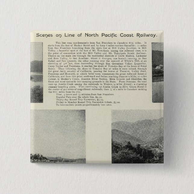 Sonoma, California 2 Button (Front)