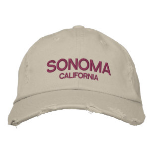 Sonoma California Distressed Baseball Cap