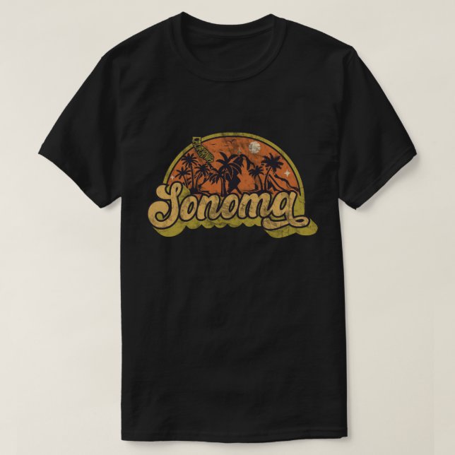 Sonoma, California T-Shirt (Design Front)