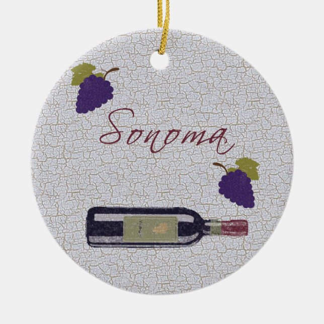 Sonoma Ceramic Ornament (Front)