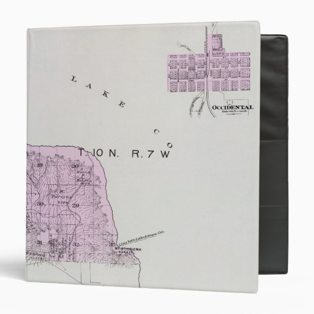 Sonoma County, California 16 3 Ring Binder (Front/Inside)