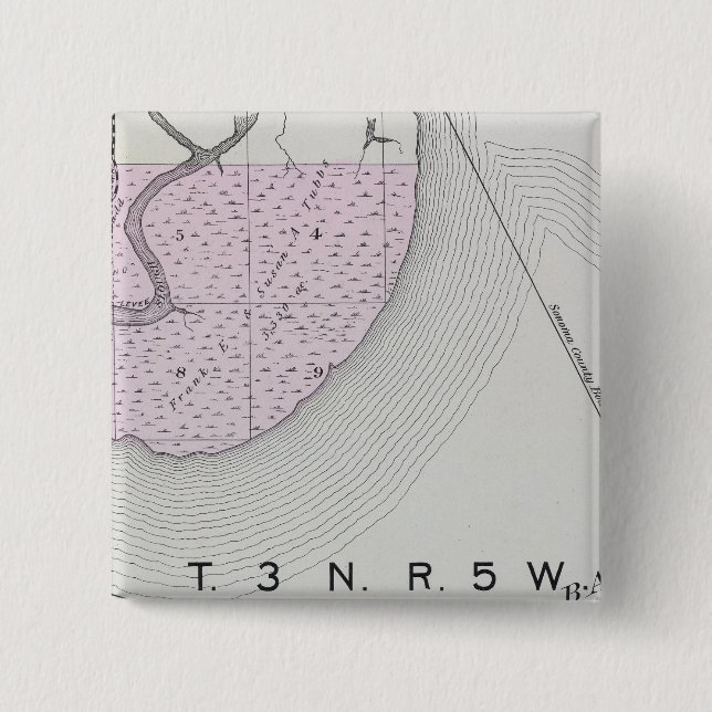 Sonoma County, California 24 Pinback Button (Front)