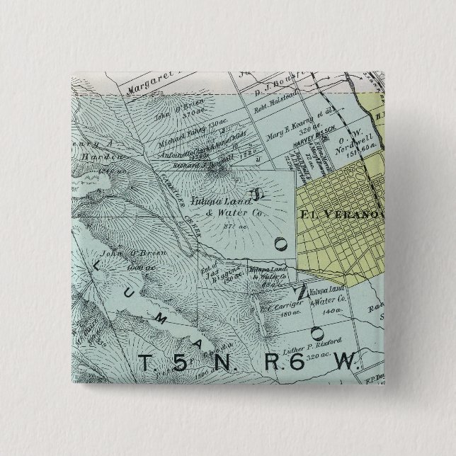 Sonoma County, California 26 Pinback Button (Front)