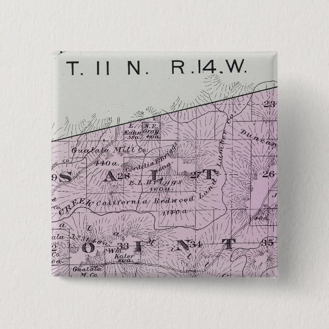 Sonoma County, California 36 Button (Front)