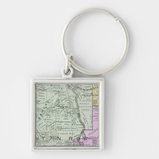 Sonoma County, California Keychain (Front)
