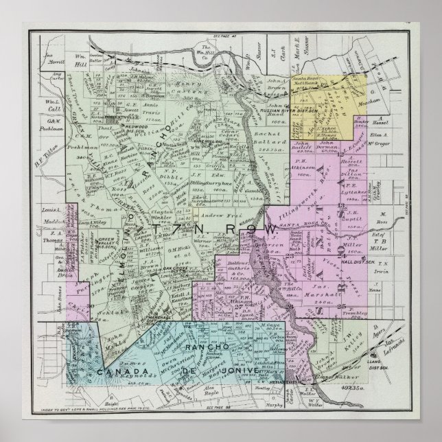 Sonoma County, California Poster (Front)